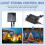1200mAh Solar Panel Control Box Kits Lithium Battery for 3.7V 24V LED String Strip Lamp DC Charging 5