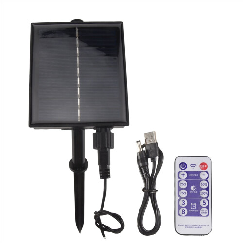 1200mAh Solar Panel Control Box Kits Lithium Battery for 3.7V 24V LED String Strip Lamp DC Charging 1