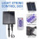 1200mAh Solar Panel Control Box Kits Lithium Battery for 3.7V 24V LED String Strip Lamp DC Charging 6