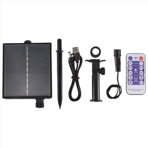 1200mAh Solar Panel Control Box Kits Lithium Battery for 3.7V 24V LED String Strip Lamp DC Charging 2