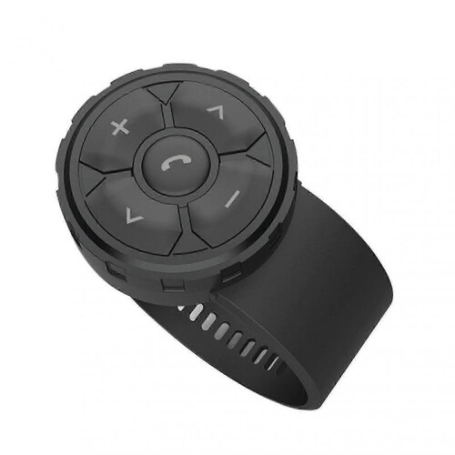 Black Silicone Strap Bluetooth-Compatible Multifunctional Easy Pairing Remote for Bikes and Cars