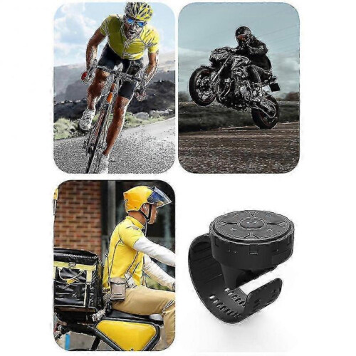 Black Silicone Strap Bluetooth-Compatible Multifunctional Easy Pairing Remote for Bikes and Cars 1