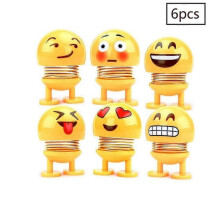 8 Stcke Nette Emoji Wackelkopf Puppen, Lustige Smiley Springs Tw