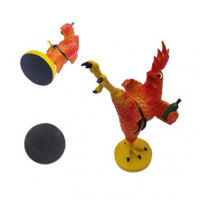 Chicken Statues Abstract Resin Kung Fu Rooster Sculpture for Coffee Table for Living Room Bedroom