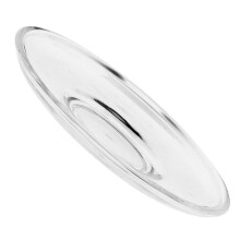 4pcs Retro Glass Saucer Plates for Coffee and Tea, Clear Round Elegant Easy Clean Design