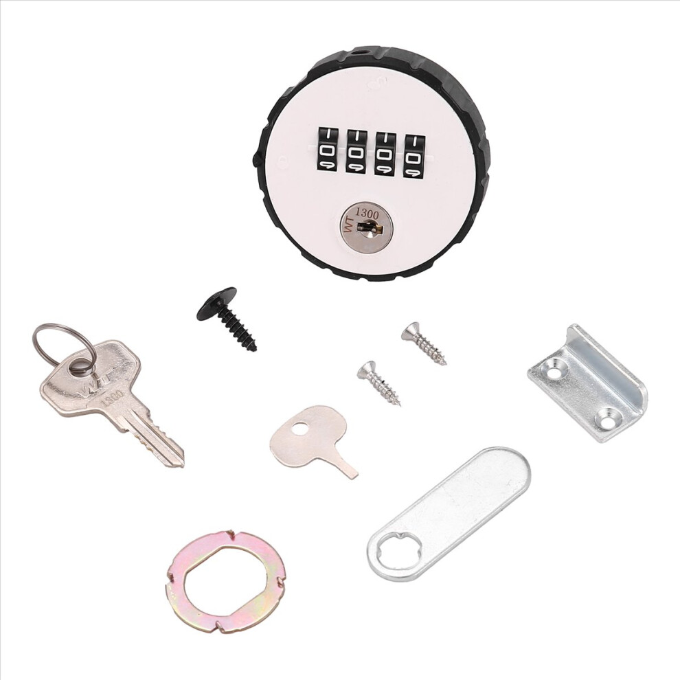 Combination Cabinet Cam Lock 4 Digital Keyless Drawer Door Gym School Locker With Key Reset 4852940182591