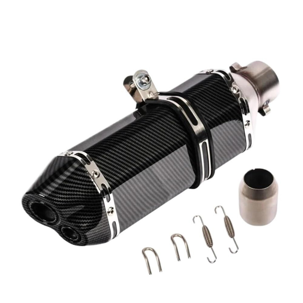 Motorcycle Exhaust Muffler 51Mm With Db Killer Universal 370Mm Noise Reduction Aluminum Steel 9001264076610