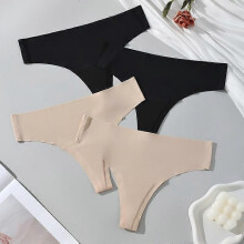 (M) HOTCOM Camel Toe Cover Thongs for Women - G-String, Seamless Design, Basic Fit, Machine Washable, Comfortable Underwear - Womenswear Ever  C