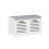 SoBuy Ντουλάπι Παπουτσιών με Κάθισμα, Λευκό 71x35x43cm 1