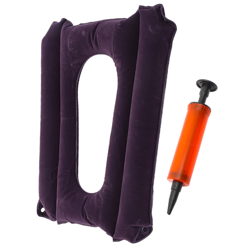 Inflatable Seat Cushion for Elderly with Pressure Relief Design and Ergonomic Coccyx Support