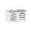 SoBuy Ντουλάπι Παπουτσιών με Κάθισμα, Λευκό 71x35x43cm 15