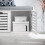 SoBuy Ντουλάπι Παπουτσιών με Κάθισμα, Λευκό 71x35x43cm 4