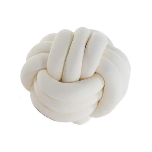 (20CM, White) Knot Ball Pillow Home Decoration Plush Throw Pillow For Sofa Car Office Decor 1
