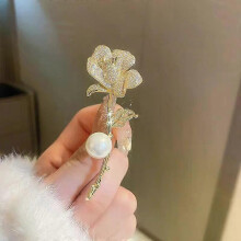 (XZ11) Exquisite Pink Lotus Flower Brooch Pins Women Girls Metal Plant Enamel Label Hat Cap Pins Suit Coat Japanese Fashion Accessories
