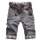 (XL, Grey) Men Plaid Patchwork Pockets Buttons Fifth Pants Loose Beach Shorts Tw 1