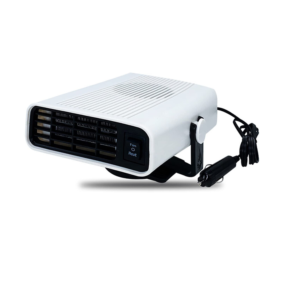 Portable Car Heater 12V/24V Fast Heating Windshield Defogger With 360 Rotation, White 9119770788917
