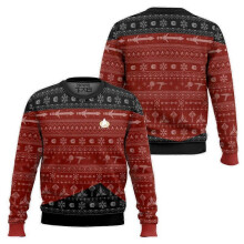 (S, EL40019) Captain Picard Ugly Christmas Sweater Make It So Funny Xmas Party Wear Novelty Holiday Pullover Plus Size Christmas Gifts