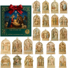 24 Days Christmas Jesus Advent Calendar Countdown Calendar Surprise Collectibles Christmas Advent Calendar Party Decoration
