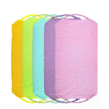(yellow) Rubbing Mud Treasure for Bathing Dead Skin and Exfoliating with Pulling Rope Strong Rubbing Bath Towel Pulling Back Strip