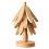 (A, Log color) Hot Dish Coaster with Tree-shaped innovative Tree Shape Trivet Set for Elegant Table Setting 1