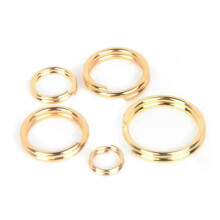 (0.6x5mm-100pcs) 50/100pcs 5-15mm Stainless Steel Open Double Jump Rings Double Split Rings Key Ring Connectors For DIY Jewelry Making Fining