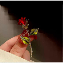 (XZ264) Exquisite Pink Lotus Flower Brooch Pins Women Girls Metal Plant Enamel Label Hat Cap Pins Suit Coat Japanese Fashion Accessories