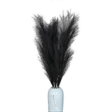 (Black) 25-26 Large Artificial Pampas Grass - Tall Perfect for Home Decorations
