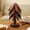 (C, walnut) Hot Dish Coaster with Tree-shaped innovative Tree Shape Trivet Set for Elegant Table Setting 3