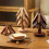 (C, walnut) Hot Dish Coaster with Tree-shaped innovative Tree Shape Trivet Set for Elegant Table Setting 2