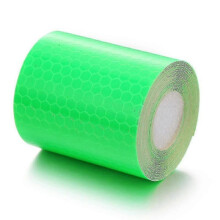 (1pcs Green) Reflective Tape 3m X 50 Mm Waterproof Reflector Warning Stickers High Intensity Self Adhesive Safety Tape Tw