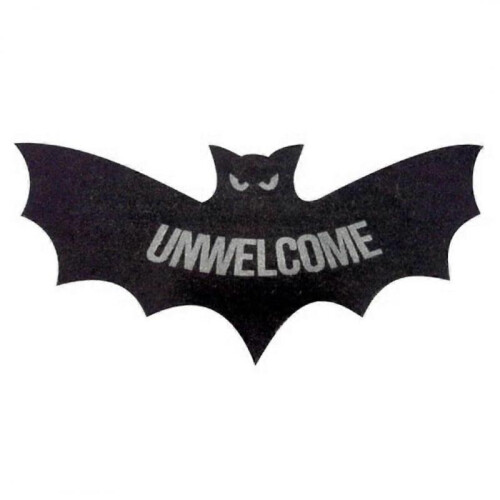 (40cm*80cm, bat) 2025 Unwelcome Bat Shaped Mat Halloween Carpet Mat