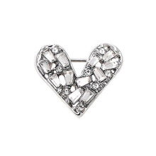 (silver) New Rhinestone Brooches Women Exquisite Retro Pins Small Cute Fashion Jewelry Accessories