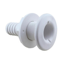 (2) Boats Straight Thru Hull Fitting 5/8"-2' Drain Bilge Pump Plumbing Fitting