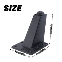 12 Pcs 8cm Adjustable Metal Furniture Leg Thick Aluminum Alloy Table Cabinets Feet Sofa Bed TV Cabinet Legs -Black