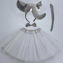 (for teens or women) Elephant Costume Ladies And Children's Short Skirt Set Tw