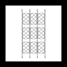 Klimrek voor planten, rotan frame, buitentuin, pot, ondersteuning, schermstijl