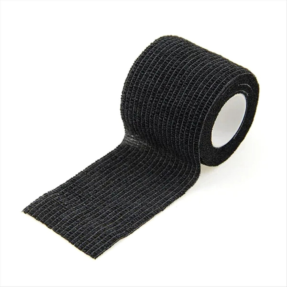 Black Sport Self Adhesive Elastic Bandage Wrap Tape For Knee Support Pads Finger Ankle Palm Shoulder 5Cm X 4.5M