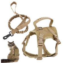 Cat Harness and Leash EscapeProof Mesh Vest Harness With Handle, Adjustable, Patches, Outdoor Walking
