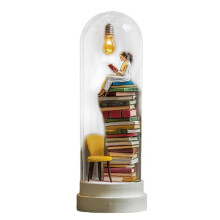 (B) 2025 Hot Reader Night Light Eye  Book Night Light Stacking Book Light Reading Corner Lighting Glass Ceiling Light-B