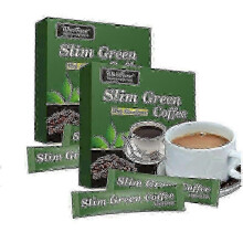 (2boxes) 18 Teabags Slim Green Coffee with Ganoderma Control Weight Weight Tea