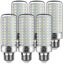 (6pcs) 25w LED Bulbs, 25w Equivalent Incandescent Bulb, 2500lm, 3000-6500k Cool White, E27 Edison Screw Light