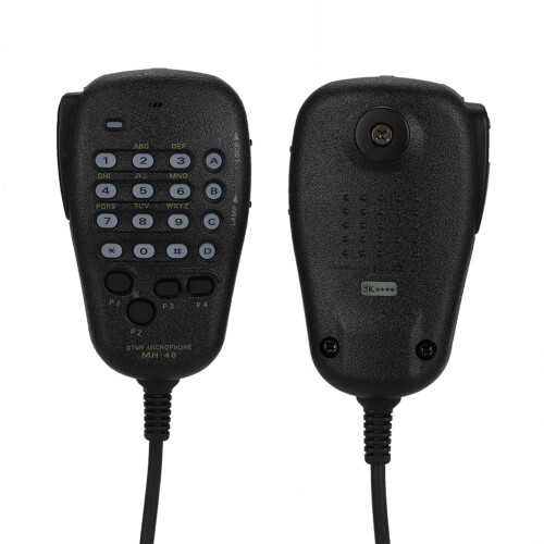 Καλώδιο μικροφώνου DTMF με πηνίο Walkie Talkie με κουμπί Push-To-Talk, ανταλλακτικό καλώδιο 2