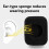 1 Pair Square Foam Ear Pad Cover for Form 2 Headset Headphone 3