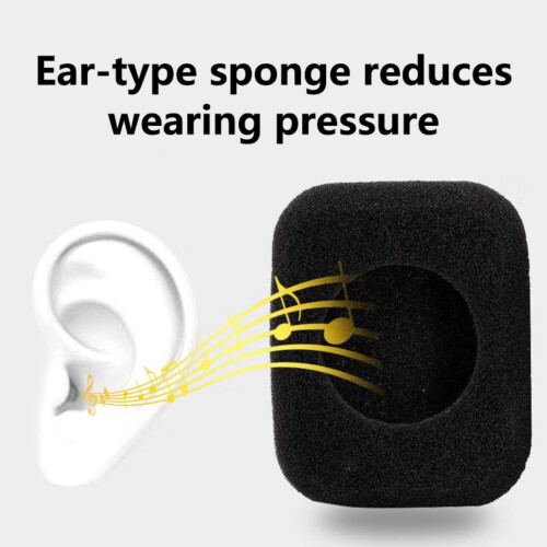 1 Pair Square Foam Ear Pad Cover for Form 2 Headset Headphone 2