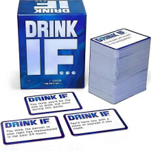 Risky Questions Drink IF Hilarious Adult Drinking Game Card for Games Nights Party Game Gift