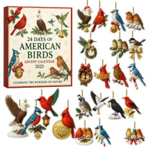 24 Days Christmas Cute Bird Advent Calendar Countdown Calendar Collectibles Christmas Advent Calendar Christmas Party Decor 2d