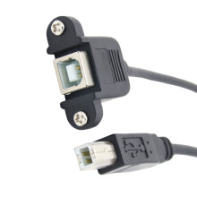 Sturdy USB2.0 Type B Male to Type B Female Cable for-1.5m