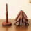 (B, Log color) Hot Dish Coaster with Tree-shaped innovative Tree Shape Trivet Set for Elegant Table Setting 4