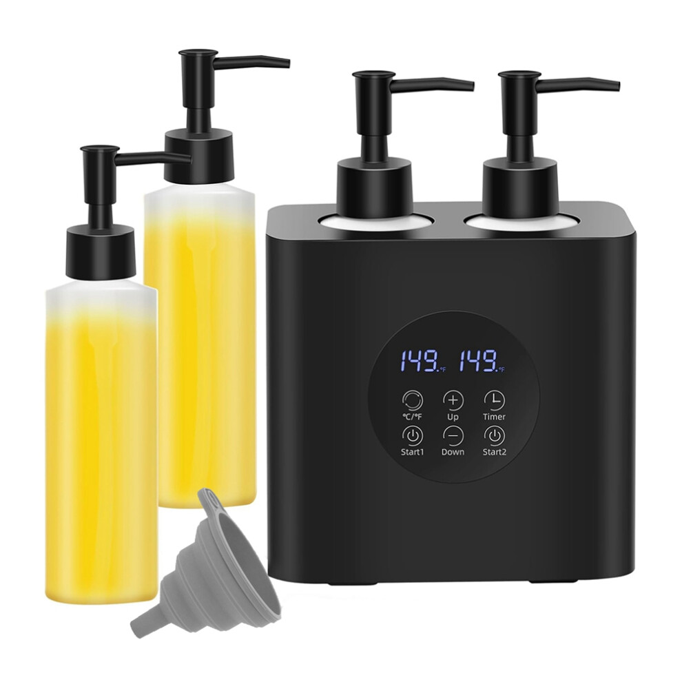 Lotion Warmer, Massage Oil Warmer for Therapy, Electric Heater with Four Bottles EU Plug