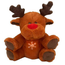 (2) Christmas Deer Will Breathe, Shine, Music Fill Baby Plush Toys, Light Sound, Sensory Comfort for Newborns, Baby Cute Gift
